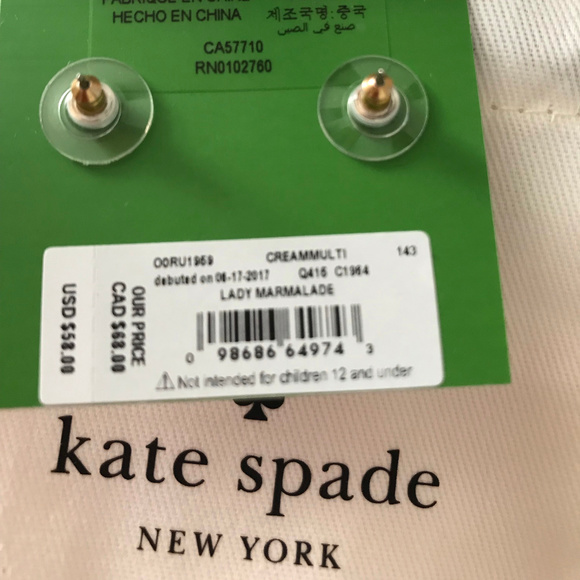 Lady Marmalade Pearl Drop Earrings - Picture 2 of 2